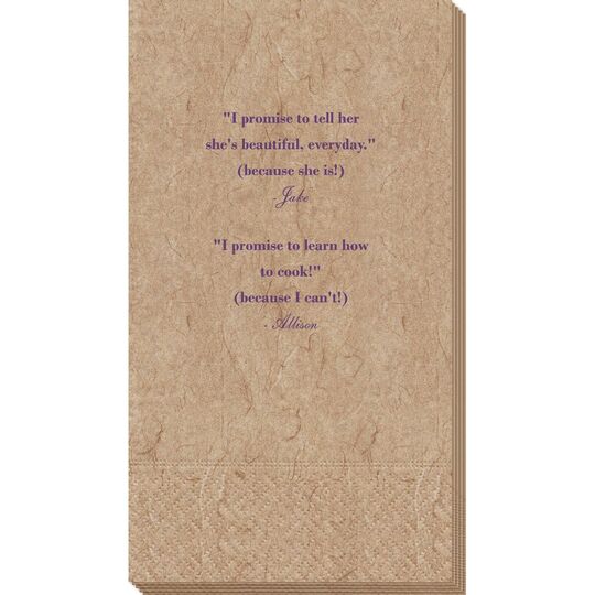 Your Personalized Text Bali Guest Towels